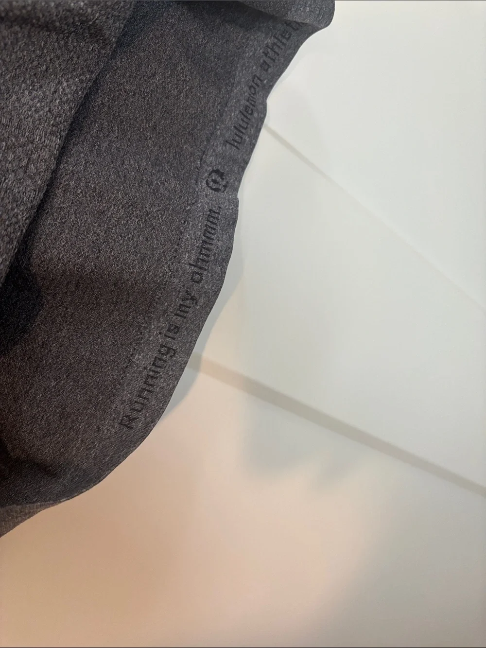 lululemon athletica Charcoal Gray Textured Crewneck